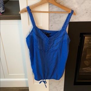 Lucky Brand blue tank. Never worn